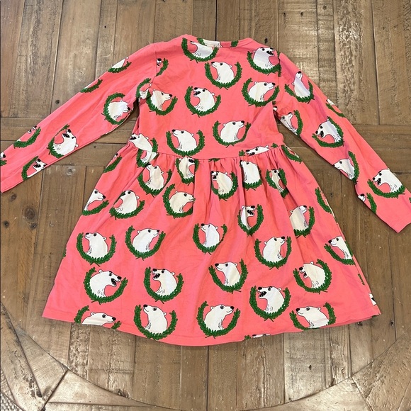 Mini Rodini rose polar bear long sleeve dress 8-9 years - Picture 5 of 5